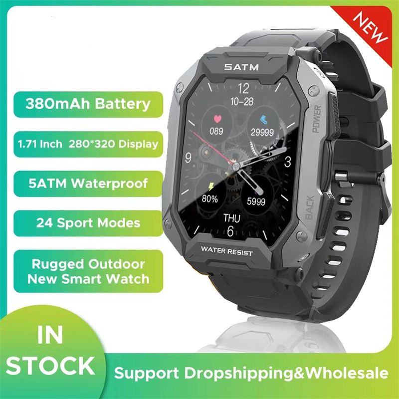 Εξωτερικά ρολόγια militar 5ATM Αδιάβροχα ρολόγια Bluetooth Smartwatch Sport For Men 2022 νέο ρολόι Για τηλέφωνο huawei xiaomi realme
