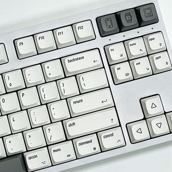 Механична клавиатура, подходяща за MAC Keycap PBT сублимация XDA Височина фонетична тайландска руска малка пълна комплект от 127 клавиша