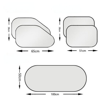 5/6 komada automobila Prednja stražnja strana Krema za zaštitu od sunca Prozor Zaštitna zavjesa Zaštitna zavjesa Zaštitna sjenila za automobil Zaštita vjetrobranskog stakla