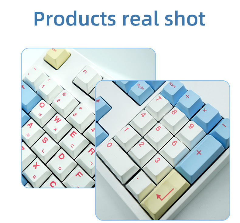 125 tipki Cherry Profile PBT Dye-Sub tipkovnice Korejski prilagođeni komplet tipki pogodan je za MX Switch mehaničku tipkovnicu za igre