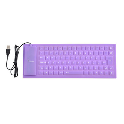 85 klavišų sulankstoma nešiojama mini USB klaviatūra, lanksti, vandeniui atspari minkšta silikoninė žaidimų klaviatūra, planšetinis kompiuteris, nešiojamasis kompiuteris