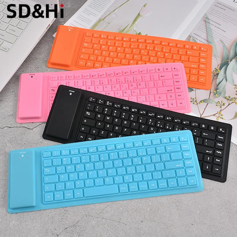85 klavišų sulankstoma nešiojama mini USB klaviatūra, lanksti, vandeniui atspari minkšta silikoninė žaidimų klaviatūra, planšetinis kompiuteris, nešiojamasis kompiuteris