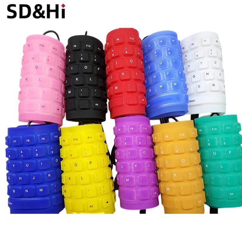 85 klavišų sulankstoma nešiojama mini USB klaviatūra, lanksti, vandeniui atspari minkšta silikoninė žaidimų klaviatūra, planšetinis kompiuteris, nešiojamasis kompiuteris
