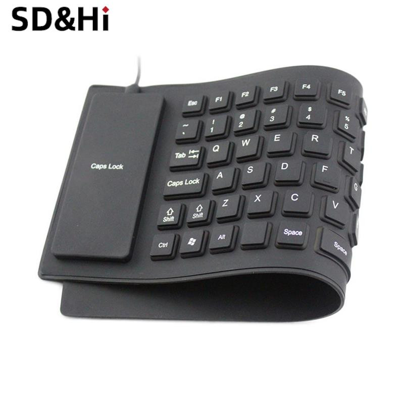 85 klavišų sulankstoma nešiojama mini USB klaviatūra, lanksti, vandeniui atspari minkšta silikoninė žaidimų klaviatūra, planšetinis kompiuteris, nešiojamasis kompiuteris