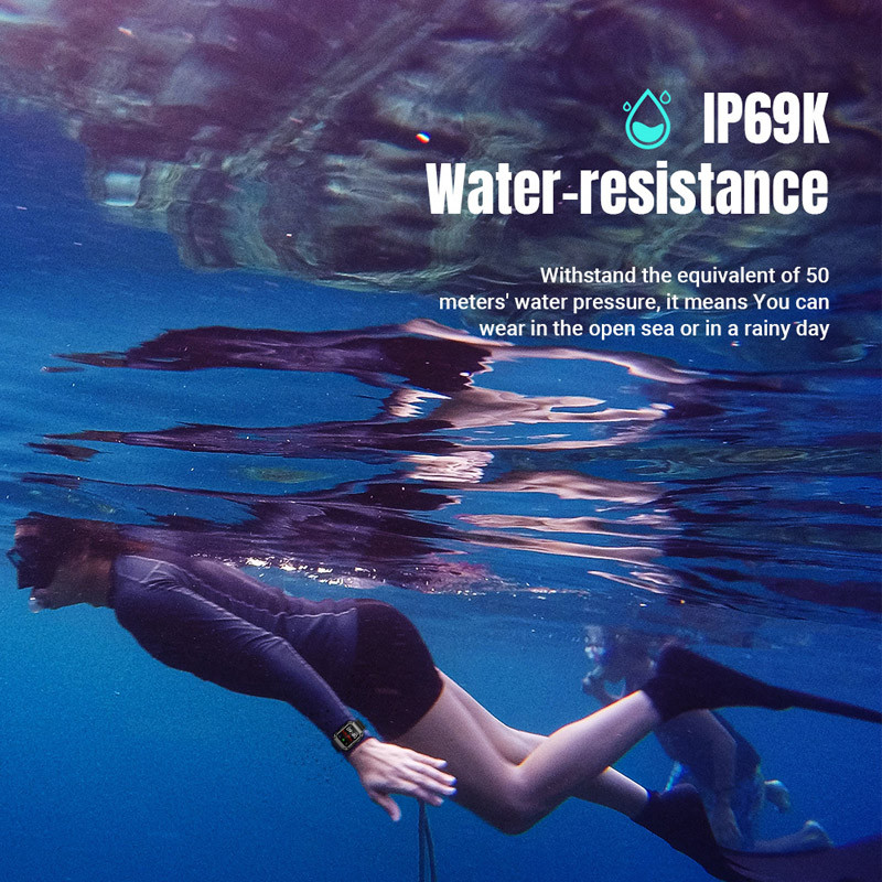 Išmanusis laikrodis 2023 Naujas širdies ritmo monitoriaus ciferblatas Skambučiai Sportiniai laikrodžiai Vyriški Moteriški 1,83 colio IP69 vandeniui atsparus išmanusis laikrodis, skirtas Android IOS