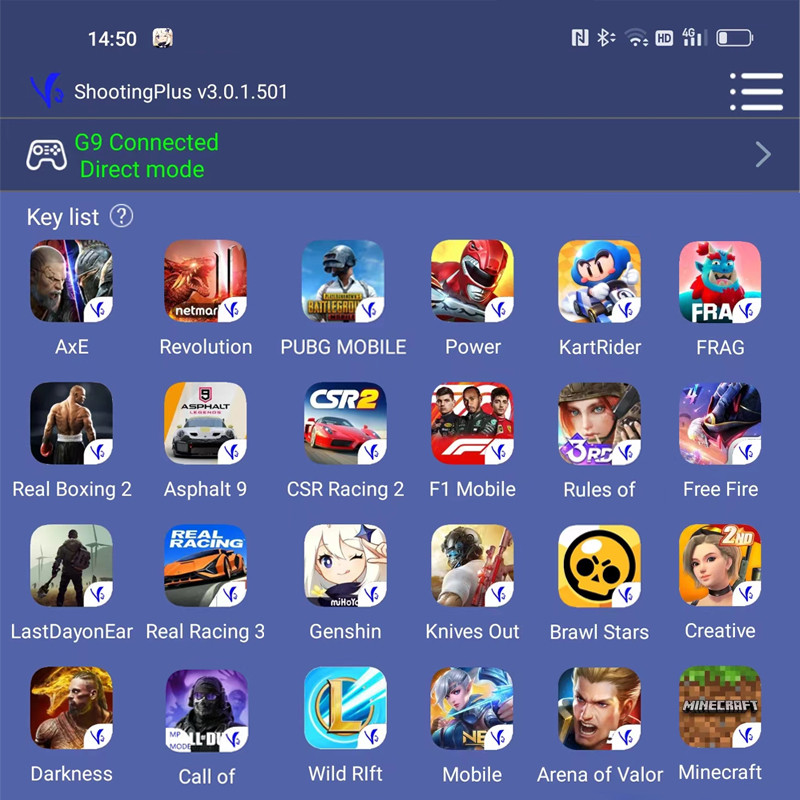 BT 5.0 Wireless Gamepad Android Κινητό τηλέφωνο Αξεσουάρ χειρισμού Joystick Ελεγκτής παιχνιδιών για Minecraft Genshin Pubg PPSSPP