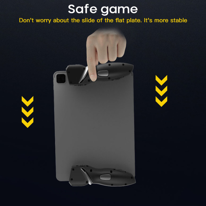 Šešių pirštų mobiliojo žaidimo PUBG valdiklis, skirtas iPad planšetiniam kompiuteriui. Šešių pirštų žaidimo vairasvirtės rankena Taikymo mygtukas L1R1 šaudyklės žaidimų pulto paleidiklis
