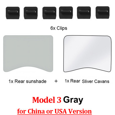 Nadogradite sjenila za sunce Stakleni krovni sjenilo za Tesla Model 3 2021. 2022. Prednji stražnji krovni prozor Vjetrobransko staklo Krovni prozor Mreža za sjenila UV sjenila