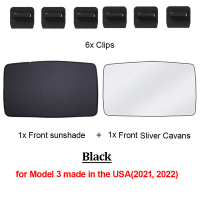 Nadogradite sjenila za sunce Stakleni krovni sjenilo za Tesla Model 3 2021. 2022. Prednji stražnji krovni prozor Vjetrobransko staklo Krovni prozor Mreža za sjenila UV sjenila