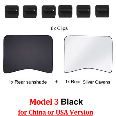 Nadogradite sjenila za sunce Stakleni krovni sjenilo za Tesla Model 3 2021. 2022. Prednji stražnji krovni prozor Vjetrobransko staklo Krovni prozor Mreža za sjenila UV sjenila