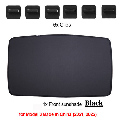 Nadogradite sjenila za sunce Stakleni krovni sjenilo za Tesla Model 3 2021. 2022. Prednji stražnji krovni prozor Vjetrobransko staklo Krovni prozor Mreža za sjenila UV sjenila