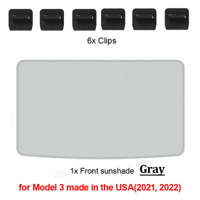 Nadogradite sjenila za sunce Stakleni krovni sjenilo za Tesla Model 3 2021. 2022. Prednji stražnji krovni prozor Vjetrobransko staklo Krovni prozor Mreža za sjenila UV sjenila