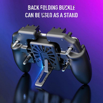 PUBG Mobile Joystick Controller L1R1 Trigger Gamepad για COD iOS Android Six 6 Finger Call of Duty Mobile Gamepad Cooling Fan