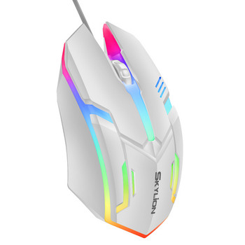 Skylion F1 wire Цветна дишаща лампа офис игри висококачествена рентабилна мишка