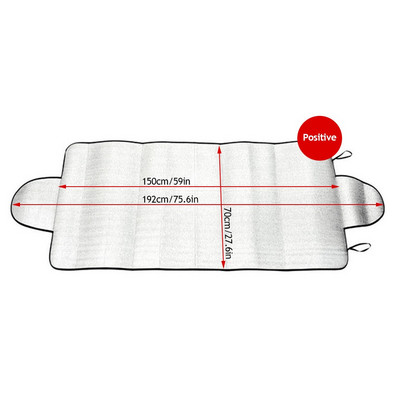 Umbrele de soare pentru fereastră de mașină Husă de zăpadă pliabilă pentru mașină Parbriz de iarnă Parasolar în aer liber Impermeabil Protecție anti-UV Accesorii auto