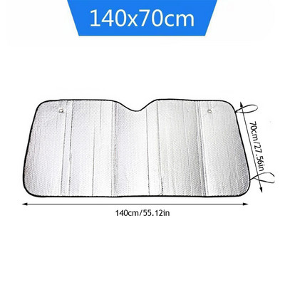 Umbrele de soare pentru fereastră de mașină Husă de zăpadă pliabilă pentru mașină Parbriz de iarnă Parasolar în aer liber Impermeabil Protecție anti-UV Accesorii auto