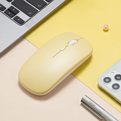 Mouse Bluetooth fără fir reîncărcabil Macaron Mouse USB 2,4G pentru Android Windows Tablet Laptop Notebook PC pentru IPAD mobil