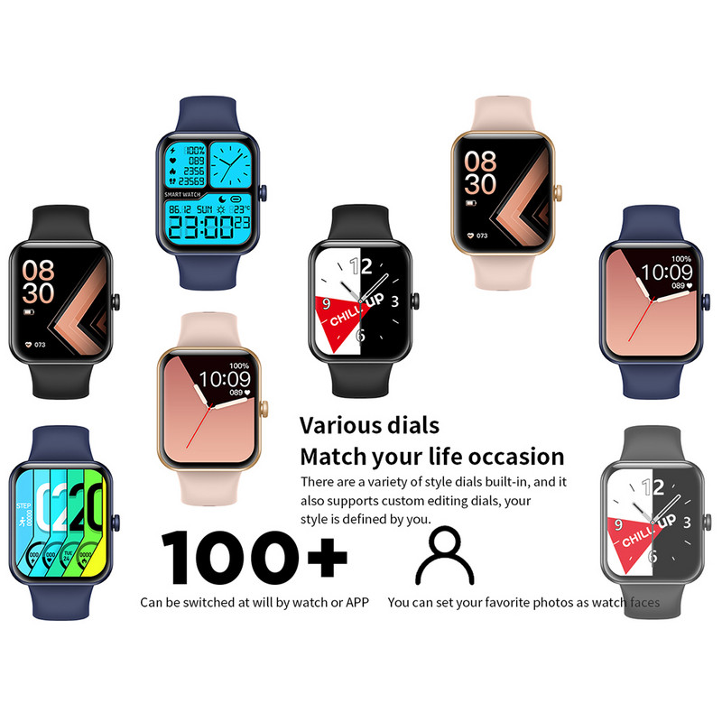 „SENBONO 2022“ naujas „pasidaryk pats“ laikrodžio ciferblatas, sportinis išmanusis laikrodis vyrams, 3ATM IP68, vandeniui atsparus širdies ritmo monitorius, moteriškas išmanusis laikrodis, skirtas „Android IOS“