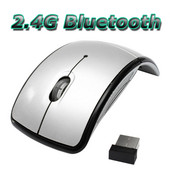 RYRA 2.4G belaidė „Bluetooth“ pelė itin plona sulankstoma neslystanti pelė su mini USB imtuvu, skirta asmeniniam nešiojamam kompiuteriui, nešiojamojo kompiuterio planšetinio kompiuterio kilimėliui