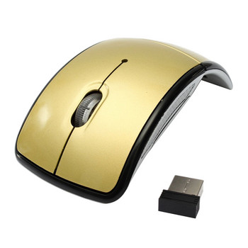 RYRA 2.4G Bluetooth безжична мишка Ултра тънка сгъваема нехлъзгаща се мишка с мини USB приемник за компютър, лаптоп, лаптоп, таблет, подложка