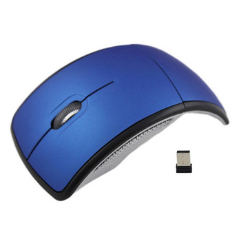 Ασύρματο ποντίκι Bluetooth RYRA 2.4G Εξαιρετικά λεπτό αναδιπλούμενο αντιολισθητικό ποντίκι με δέκτη μίνι USB για φορητό υπολογιστή για φορητούς υπολογιστές Tablet
