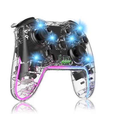 Controller pentru jocuri video GamePad RGB Wireless Pro compatibil pentru Nintendo Switch/Android/IOS/PC/controler pentru dispozitive de joc mobil