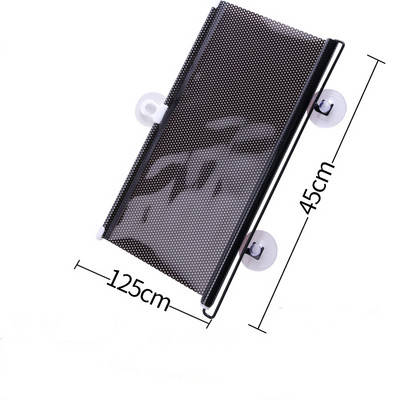 Umbrire de soare pentru fereastră pentru mașină Capac pentru ecran Protector de parasolar retractabil Parbriz din spate pentru mașină, stânga dreaptă, protecție solară