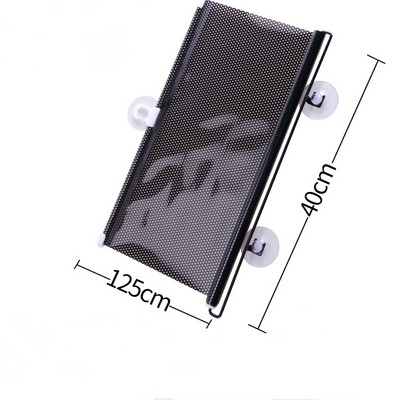 Umbrire de soare pentru fereastră pentru mașină Capac pentru ecran Protector de parasolar retractabil Parbriz din spate pentru mașină, stânga dreaptă, protecție solară