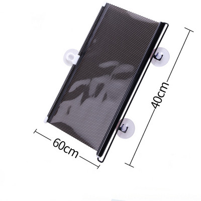 Umbrire de soare pentru fereastră pentru mașină Capac pentru ecran Protector de parasolar retractabil Parbriz din spate pentru mașină, stânga dreaptă, protecție solară