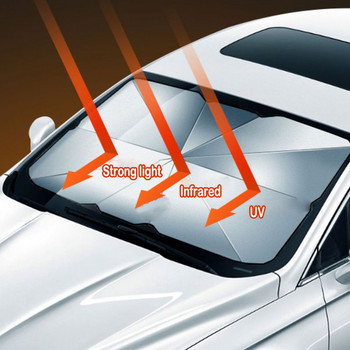 Слънцезащитен протектор за автомобил Чадър Автомобилни сенници за преден прозорец Слънцезащитни капаци Слънцезащитен протектор за автомобил Интериор Аксесоари за защита на предното стъкло