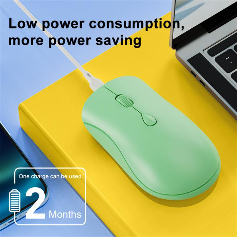 RYRA Wireless 2.4GHZ pelė Tyli, autonominės baterijos pelės namų žaidimams Ergonomiška be triukšmo žaidimų pelė, skirta kompiuteriniams nešiojamiesiems kompiuteriams