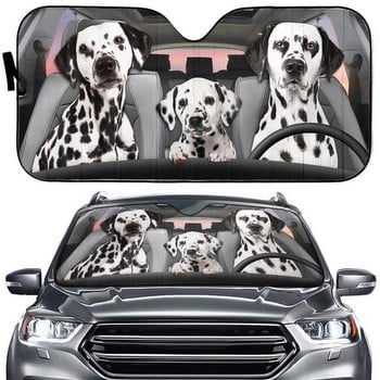 Greture Husky Dog Windshield Sun Shade for Car SUV Truck Μπροστινό παράθυρο Sun Shade Sun Shade κάλυμμα 57x27,5 ίντσες Sunshade Car