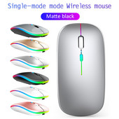 Mouse fără fir Bluetoth pentru gamer pentru PC, 4000 DPI, pentru MacBook, tabletă, computer, laptop, mouse, mouse subțire, silențios, 2,4 G.