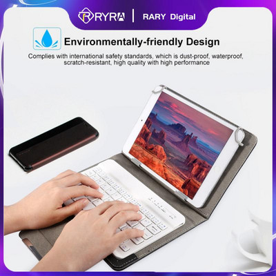RYRA bežična Bluetooth tipkovnica za univerzalni tablet PU kožna torbica Poklopac za podlogu 7 inča/10 inča za IOS Android Windows