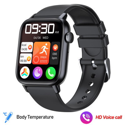 2023 Νέο Bluetooth Call Smart Watch Women 1.83 " Οθόνη True Blood Oxygen Body Thermometer Smartwatch 100+ Sport Mode For Huawei