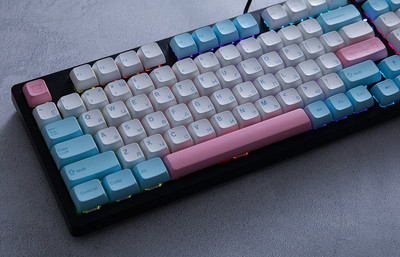 Rusiška mechaninė klaviatūra LED apšvietimas su 96 klavišų laidiniu mygtuku, nešiojama žaidimų mechaninė klaviatūra, skirta nešiojamojo kompiuterio kompiuteriams