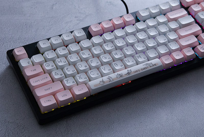 Rusiška mechaninė klaviatūra LED apšvietimas su 96 klavišų laidiniu mygtuku, nešiojama žaidimų mechaninė klaviatūra, skirta nešiojamojo kompiuterio kompiuteriams