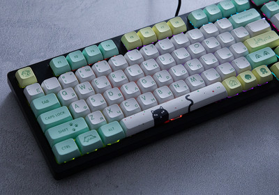 Rusiška mechaninė klaviatūra LED apšvietimas su 96 klavišų laidiniu mygtuku, nešiojama žaidimų mechaninė klaviatūra, skirta nešiojamojo kompiuterio kompiuteriams