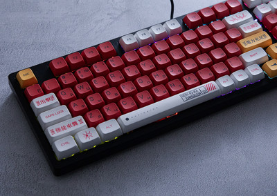 Rusiška mechaninė klaviatūra LED apšvietimas su 96 klavišų laidiniu mygtuku, nešiojama žaidimų mechaninė klaviatūra, skirta nešiojamojo kompiuterio kompiuteriams