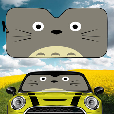 Totoro beveidis vyriškas automobilio skydelis nuo saulės auto priedai apsauginis kremas nuo saulės UV apsauga priekinis priekinis stiklas apsauga nuo saulės anime