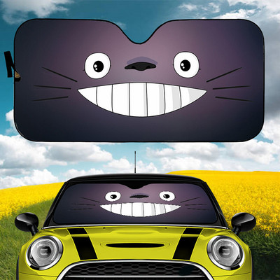 Totoro beveidis vyriškas automobilio skydelis nuo saulės auto priedai apsauginis kremas nuo saulės UV apsauga priekinis priekinis stiklas apsauga nuo saulės anime
