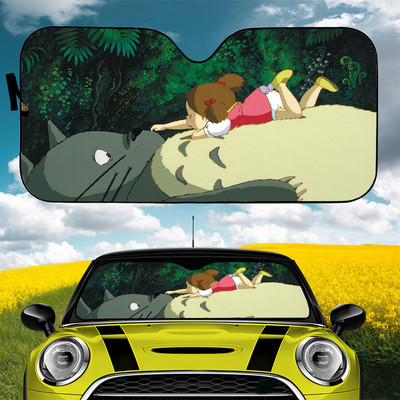 Totoro beveidis vyriškas automobilio skydelis nuo saulės auto priedai apsauginis kremas nuo saulės UV apsauga priekinis priekinis stiklas apsauga nuo saulės anime