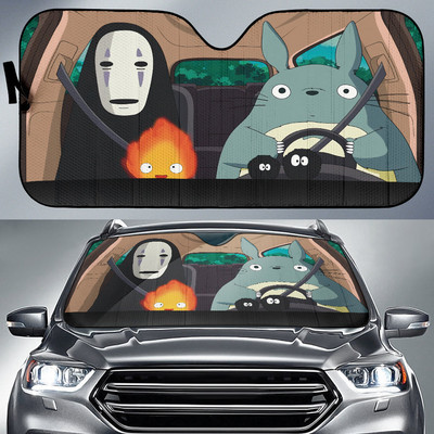 Totoro beveidis vyriškas automobilio skydelis nuo saulės auto priedai apsauginis kremas nuo saulės UV apsauga priekinis priekinis stiklas apsauga nuo saulės anime