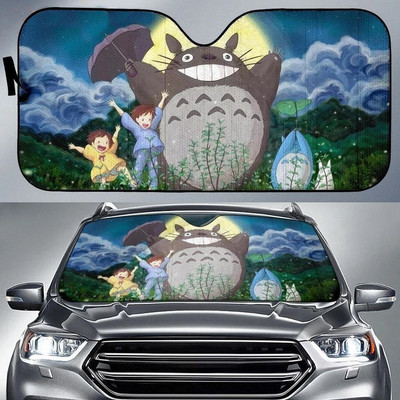 Totoro beveidis vyriškas automobilio skydelis nuo saulės auto priedai apsauginis kremas nuo saulės UV apsauga priekinis priekinis stiklas apsauga nuo saulės anime