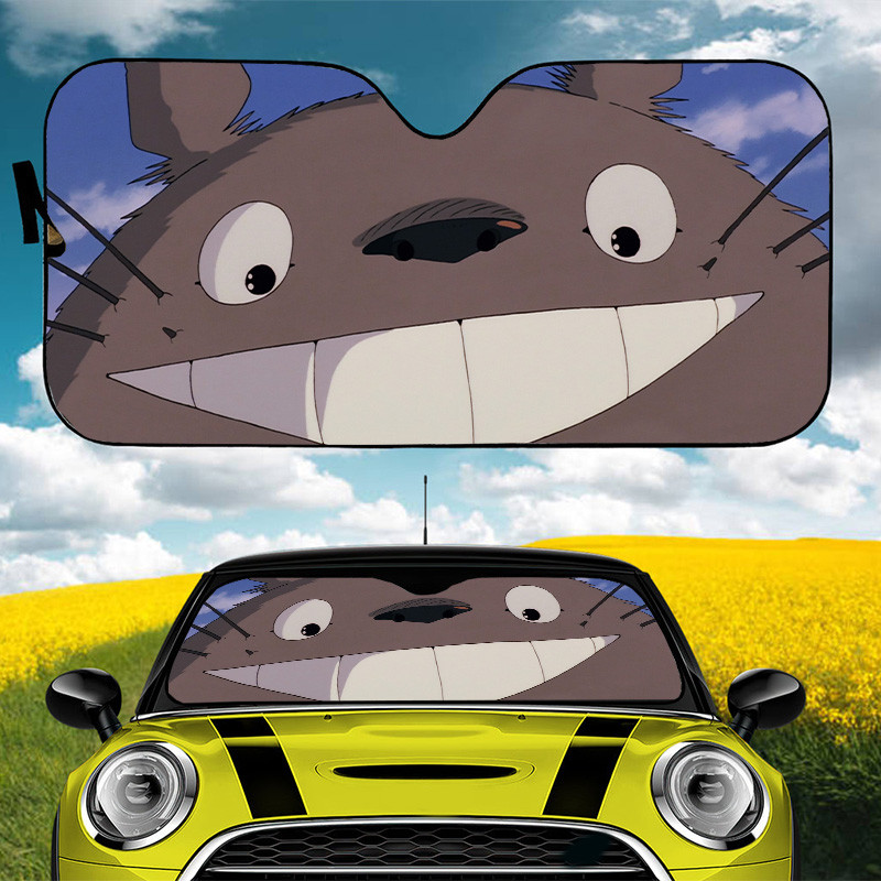 Totoro beveidis vyriškas automobilio skydelis nuo saulės auto priedai apsauginis kremas nuo saulės UV apsauga priekinis priekinis stiklas apsauga nuo saulės anime