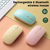 „Bluetooth“ įkraunama belaidė pelė, skirta „iPad“ Samsung Huawei MiPad 2.4G USB pelė, skirta „Android“ planšetiniam kompiuteriui