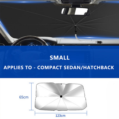 Automobilio priekinio stiklo skėčiai nuo saulės Atnaujinamas automatinis skėtis nuo saulės, automobilio saulės skydelis, priekinis priekinis stiklas, skirtas saulės priekiniams automobilio priedams