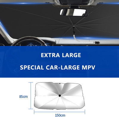 Automobilio priekinio stiklo skėčiai nuo saulės Atnaujinamas automatinis skėtis nuo saulės, automobilio saulės skydelis, priekinis priekinis stiklas, skirtas saulės priekiniams automobilio priedams