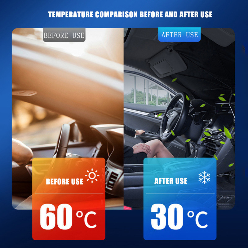 Automobilio priekinio stiklo skėčiai nuo saulės Atnaujinamas automatinis skėtis nuo saulės, automobilio saulės skydelis, priekinis priekinis stiklas, skirtas saulės priekiniams automobilio priedams