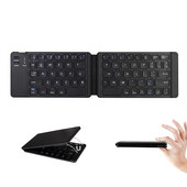 Beyour Mini tastatură pliabilă Bluetooth, tastatură fără fir portabilă pliabilă la 180 de grade pentru tabletă IOS/Android/Windows telefon mobil